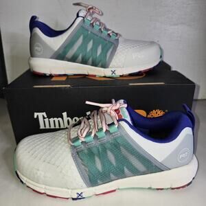 Timberland PRO Radius Composite Safety Toe (White/Multi) Women's Shoes Size 8W
